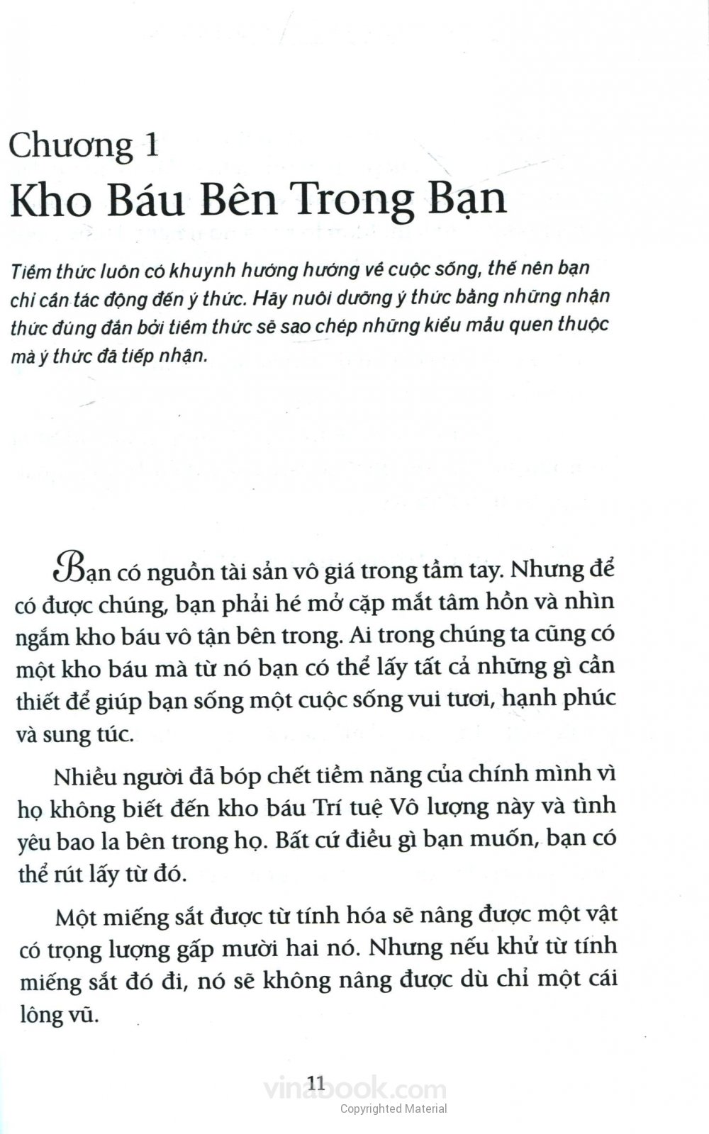 SỨC MẠNH TIỀM THỨC