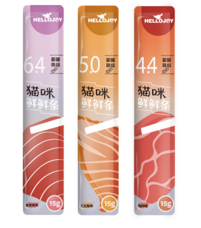 Súp Thưởng Hellojoy mix đủ vị cho mèo (15g 1 thanh)