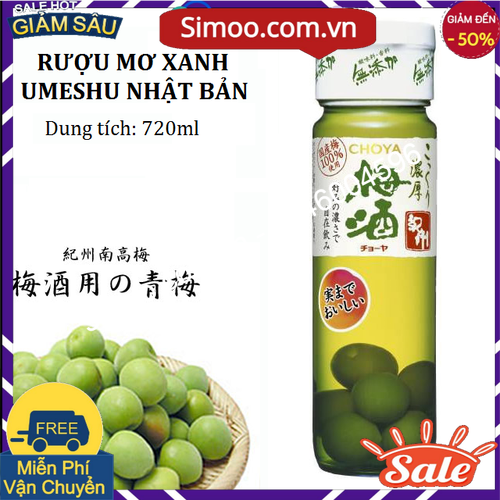 Nước mơ xanh Choya Kishu 720ml