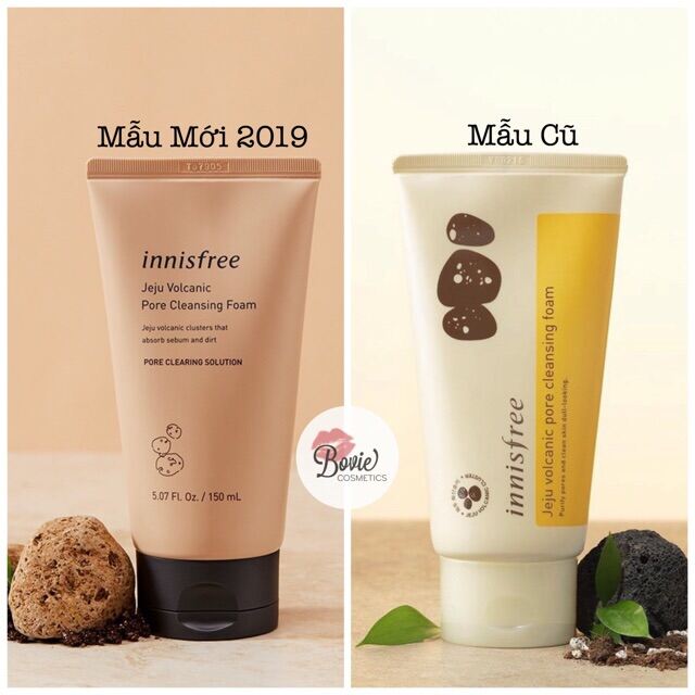 Sữa Rửa Mặt Tro Núi Lửa Innisfree Mẫu Mới Nhất