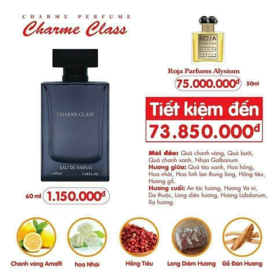 Nước hoa nam class 75ml ( mới ) nguyên mã.