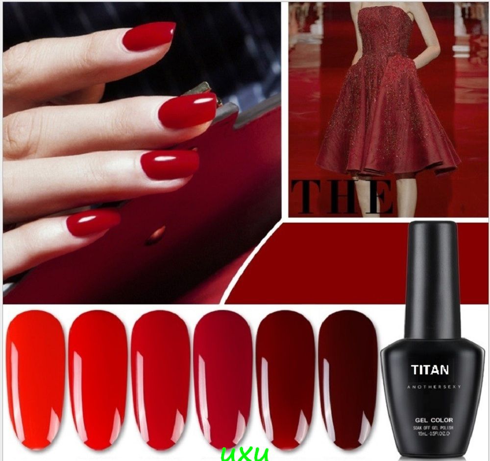 Sơn Gel 15Ml Titan Màu No.128 đỏ đô