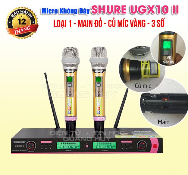 Micro không dây shure- UGX 10II - Shure. UGX 10II - Micro không dây shure.