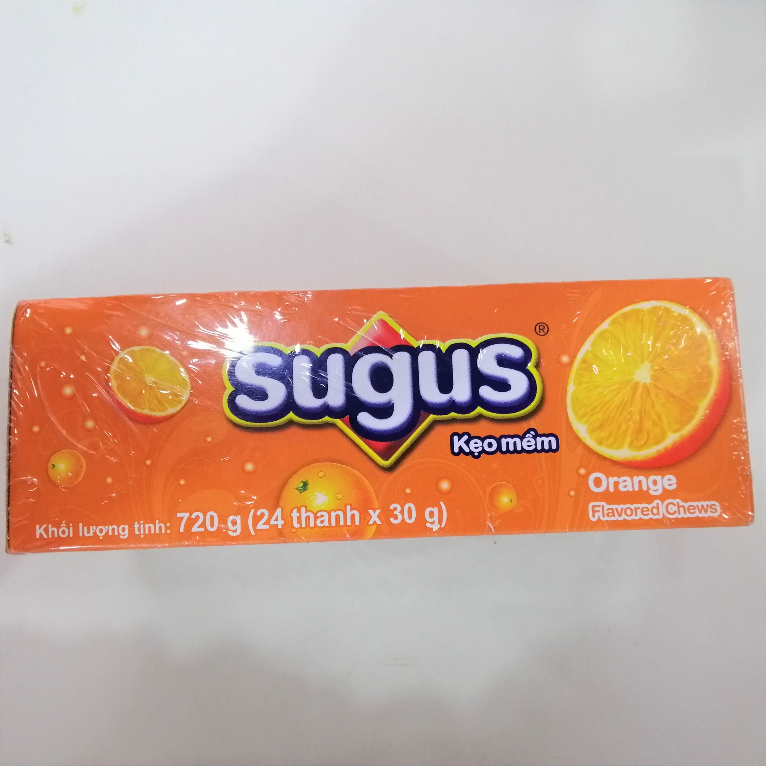 Kẹo Mềm Sugus Hương Vị Cam (Lốc 24 thanh)