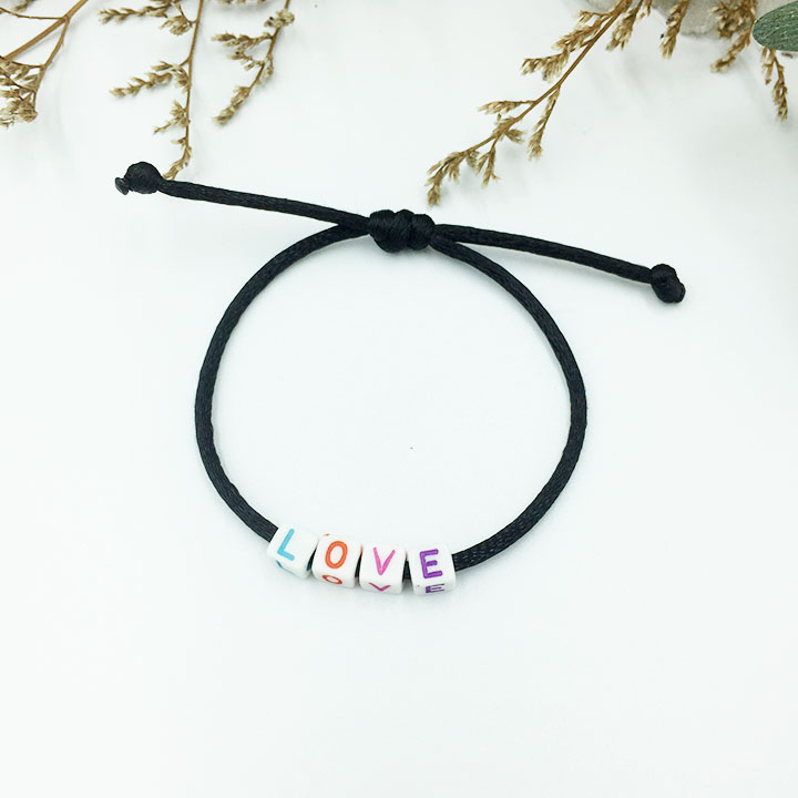 Vòng tay cặp đôi love you xinh xắn vòng tay handmade v17 vòng tay kimii