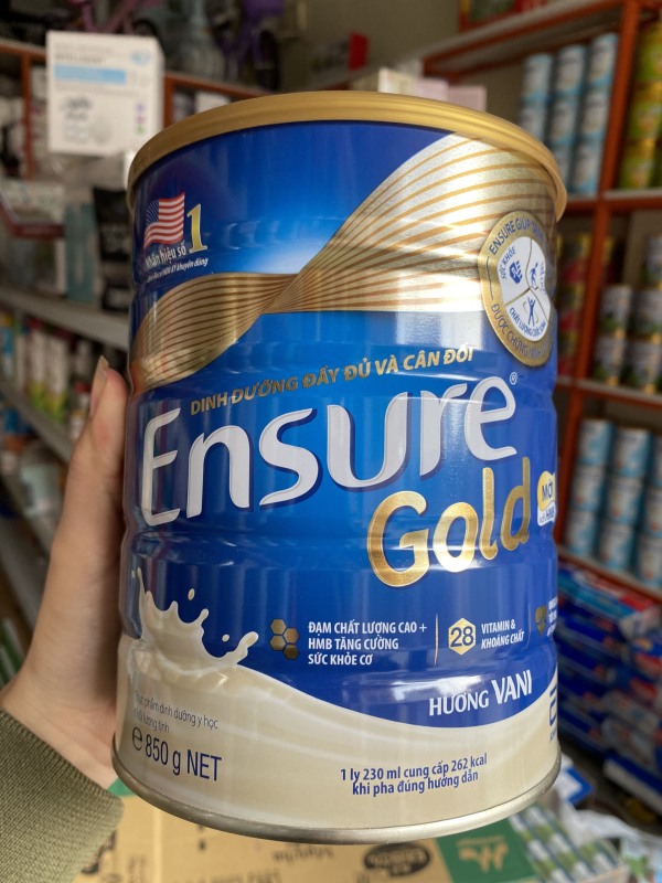 Sữa Ensure Gold 850g mẫu mới  date 11/2023