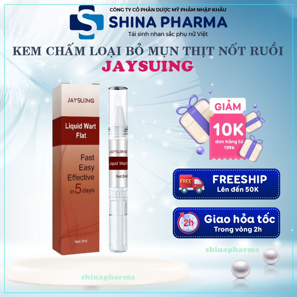 Kem Tẩy Nốt Ruồi Loại Bỏ Mụn Cóc, Mụn Cơm, Mụn Thịt, Mụn Cóc Jaysuing – Kem Jaysuing Sạch Mụn Thịt Dư Không Sẹo Tại Nhà