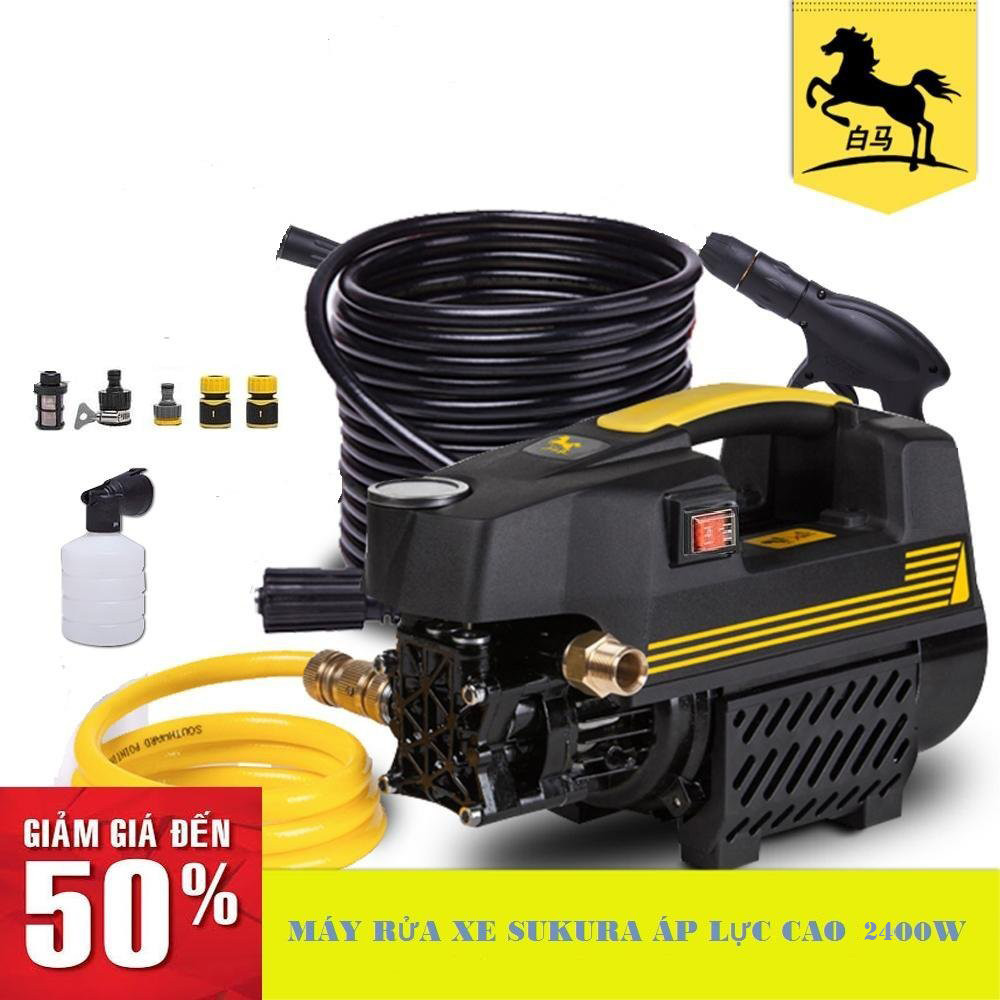 Máy rửa xe chuyên nghiệp công suất mạnh - Tặng bình xịt tuyết