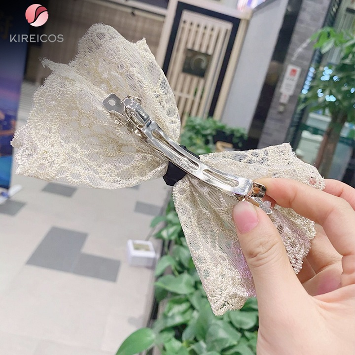 [HCM]Kẹp Nơ Ren Tiểu Thư Cao Cấp Hot Trend Hàn Quốc