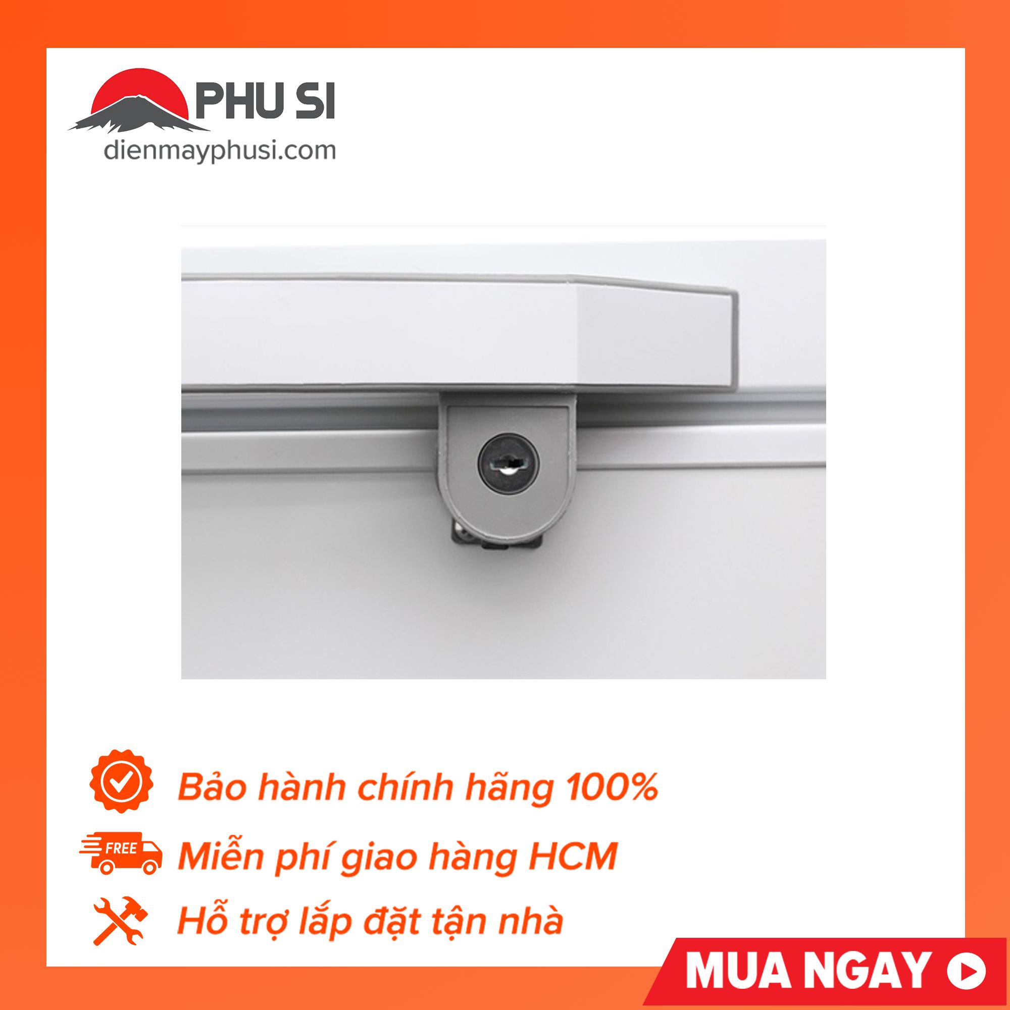 [Trả góp 0%]Tủ Đông Alaska 150 Lít BD-150