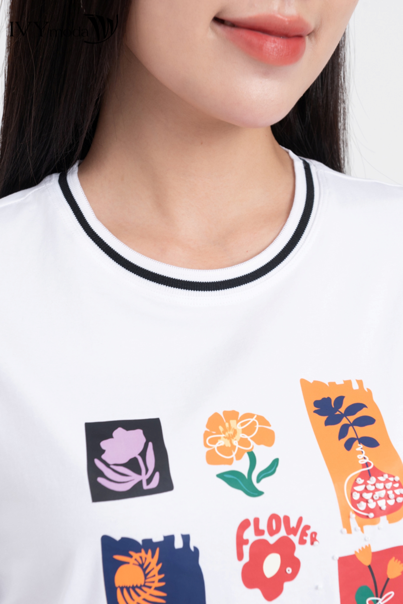Áo thun Flower IVY moda MS 57M8452