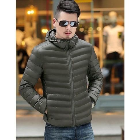 [25-27.4 Hoàn tiền 15%] ÁO PHAO NAM LÓT LÔNG CỪU CÓ MŨ TIỆN LỢI SIÊU ẤM ÁP