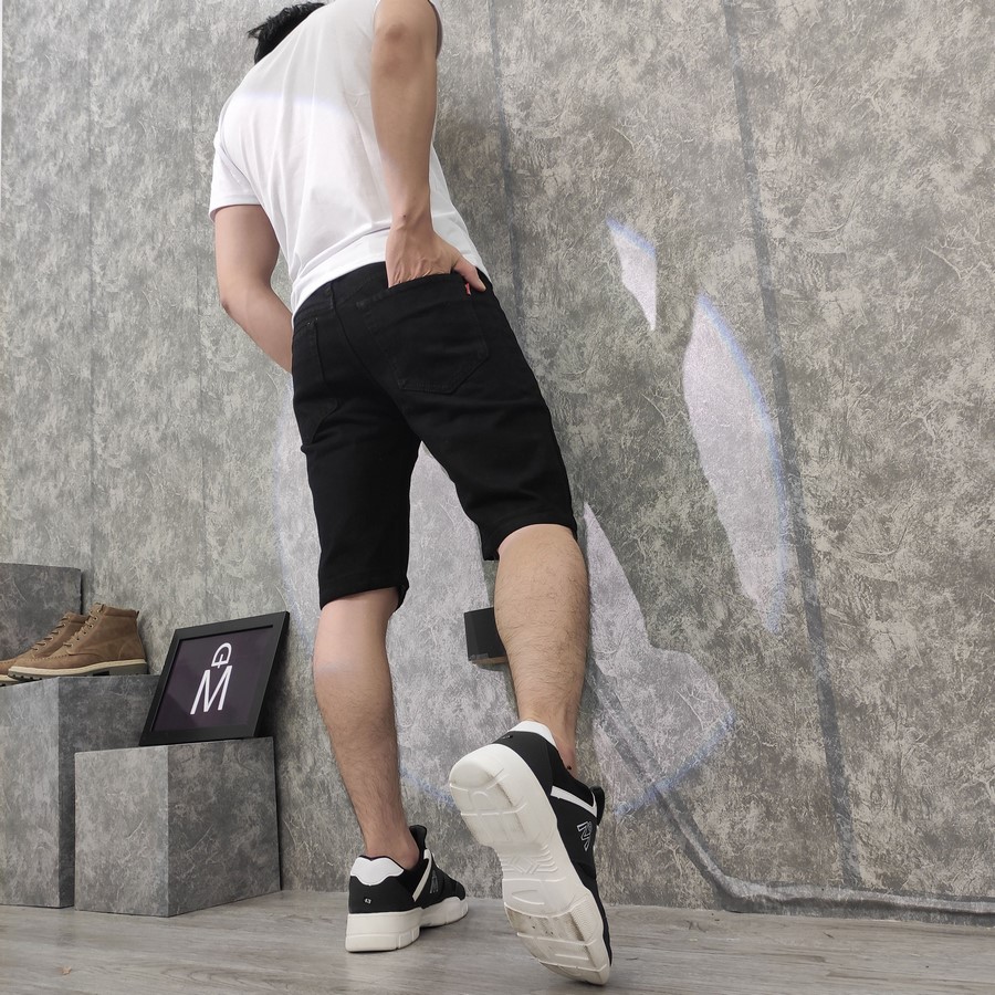 Quần short jean nam MĐ Q169 đen