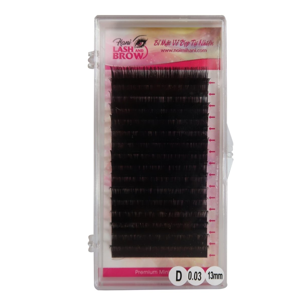 Mi khay nối mi volume độ cong D Double Fast cao cấp - Mi mềm bắt keo nhanh - Hani Beauty