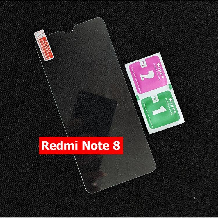 Kính cường lực Xiaomi Redmi Note 8 Trong Suốt Tặng Phụ Kiện Dán