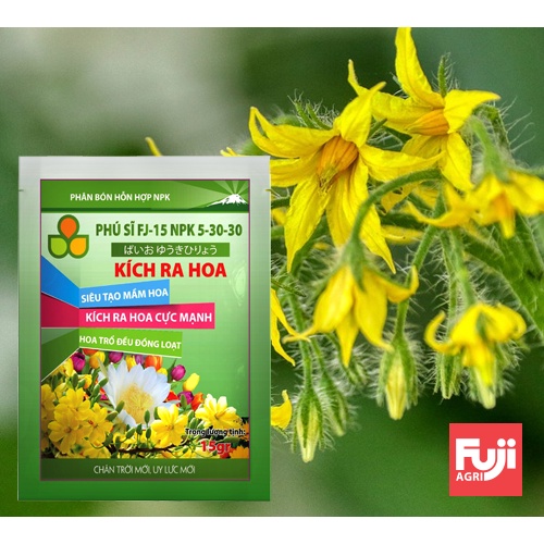 Phân bón NPK FJ15 KÍCH RA HOA 15g