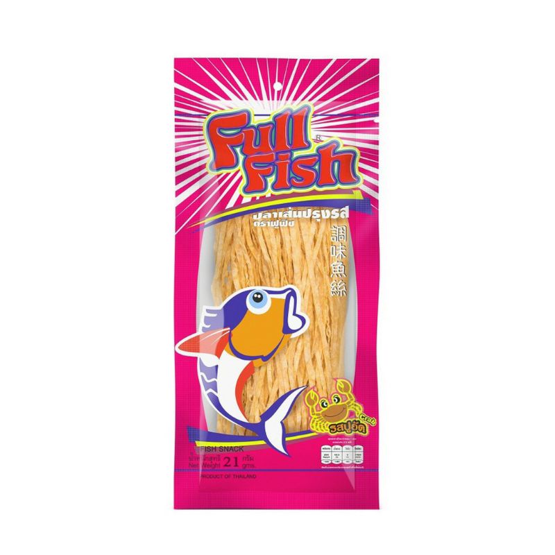 Cá khô sợi Full Fish 70g thái lan 4 vị( Mẫu mới)
