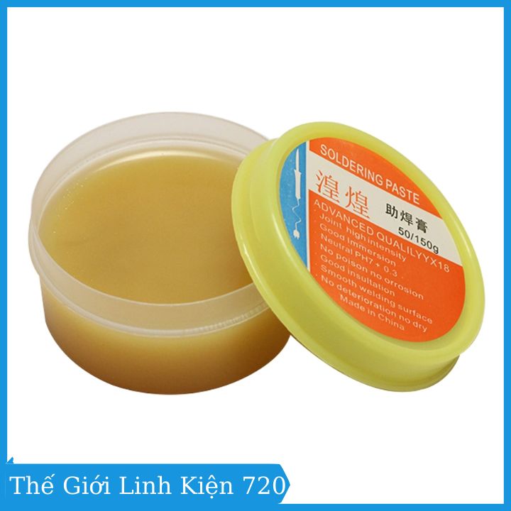 Mỡ hàn thiếc hỗ trợ hàn mạch điện tử Soldering Paste, màu vàng vệ sinh, làm bóng mối hàn
