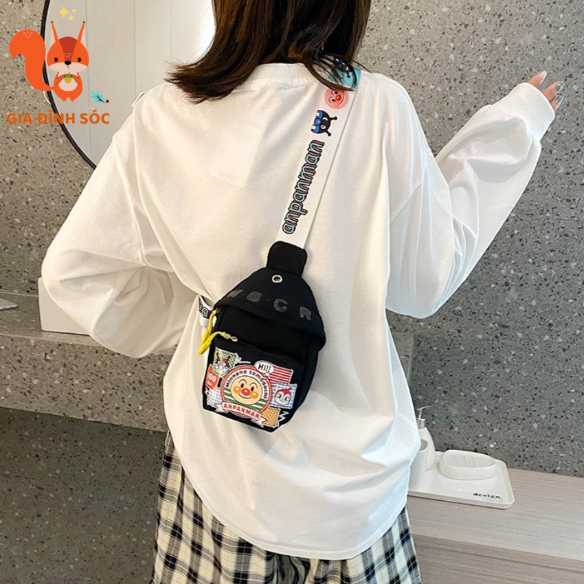 Túi đeo chéo canvas mini cho bé