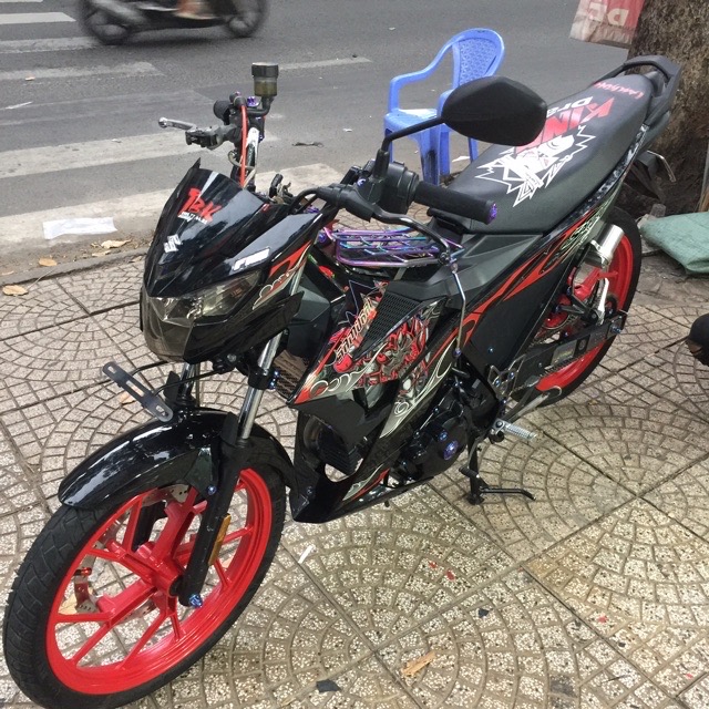 Tem xe Satria fi samurai