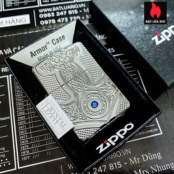 Zippo 49289 - Zippo Medieval Armor High Polish Chrome