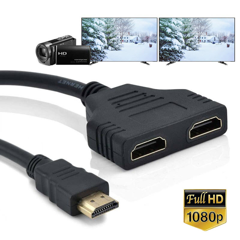 Dây chia tín hiệu HDMI 1 ra 2 giá rẻ