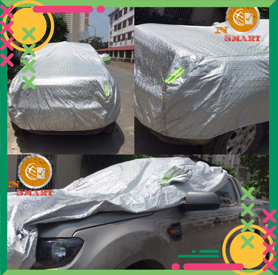 Bạt Trùm Xe Hơi 3 Lớp Đủ Các Dòng Xe 4,5,7 Chỗ Cao Cấp Chất Liệu Vải PEVA Tráng Nhôm Chống Nắng Mưa Không Thấm Nước