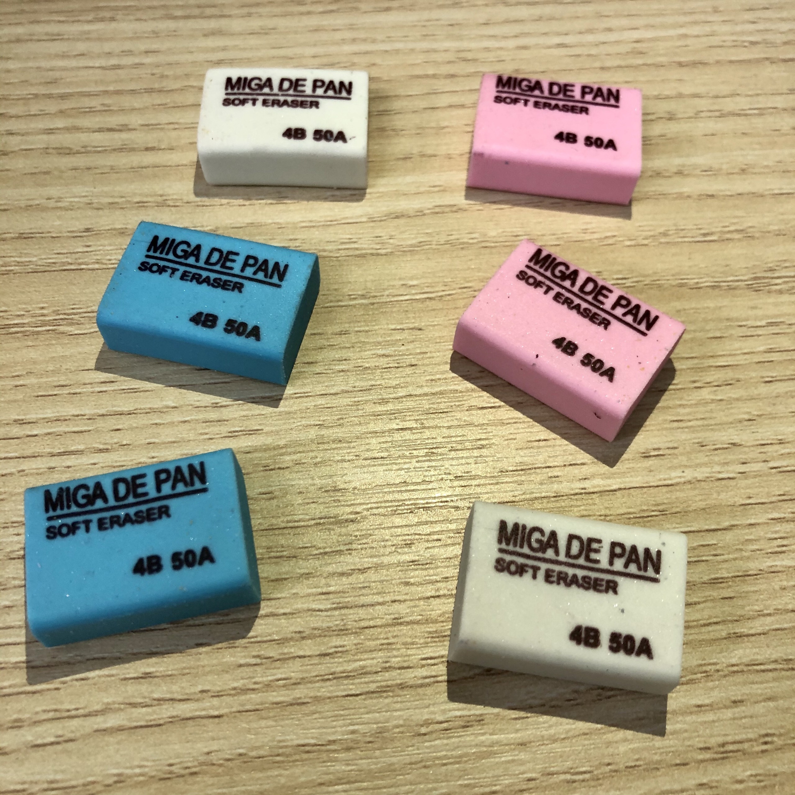 [HCM](COMBO 5) Gôm Tẩy Bút Chì 4B 50A Nhiều Màu H089