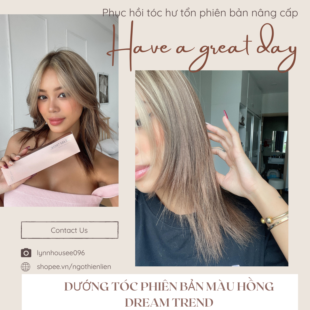 [HCM][Mã giảm + 2 quà] [AHA MÀU HỒNG MẪU MỚI] Tinh chất dưỡng tóc AHA DREAM TREND date mới