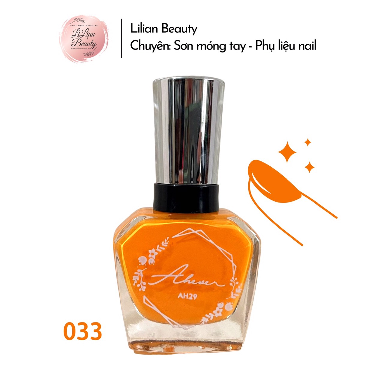 SƠN MÓNG TAY AH29 BÓNG ĐẸP, BỀN MÀU - MS 033 - 17ML