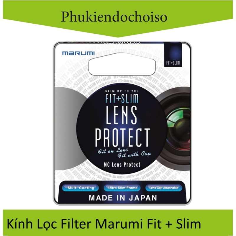 ✎♈  Filter Kính lọc Marumi Fit and Slim MC Lens protect UV 405mm49mm52mm55mm58mm62mm67mm72mm77mm82mm