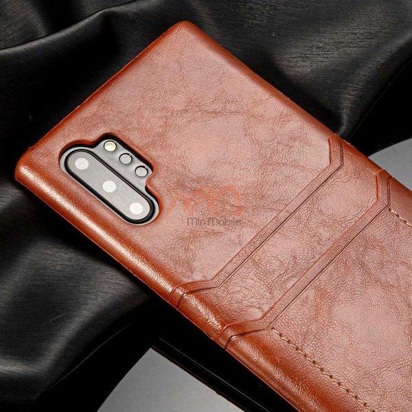 Ốp lưng da đựng thẻ Samsung Note 10 10 Plus hiệu Rock