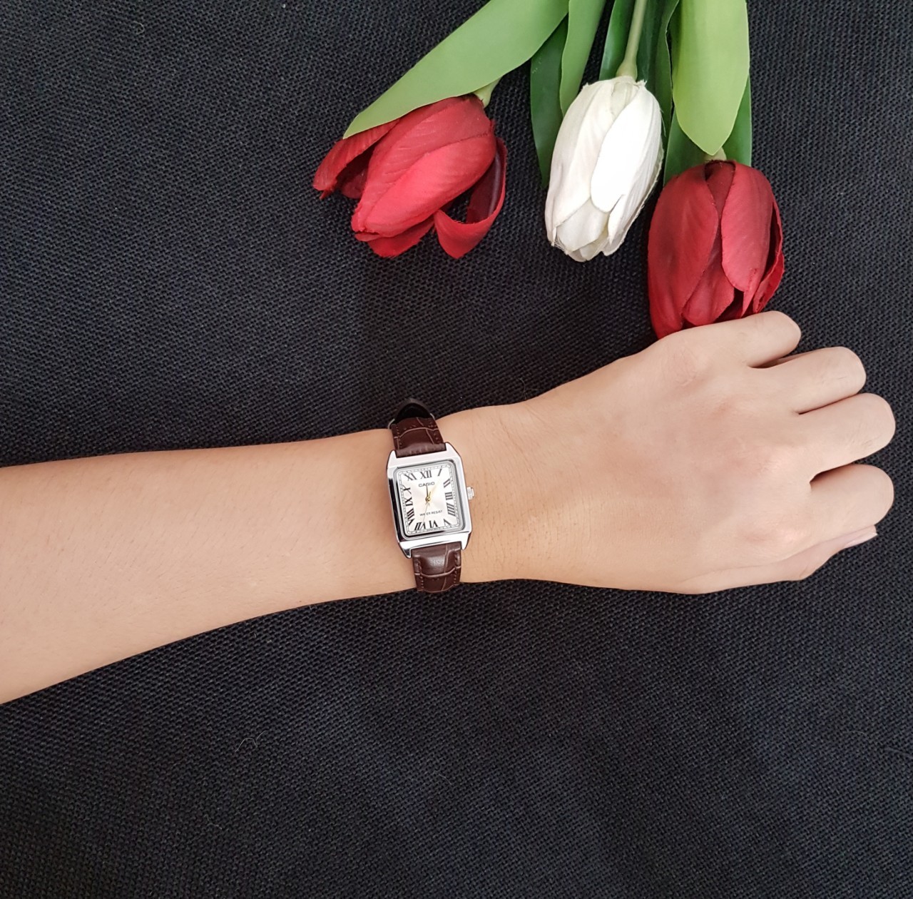 Đồng hồ nữ Casio LTP-V007L-9BUDF dây da