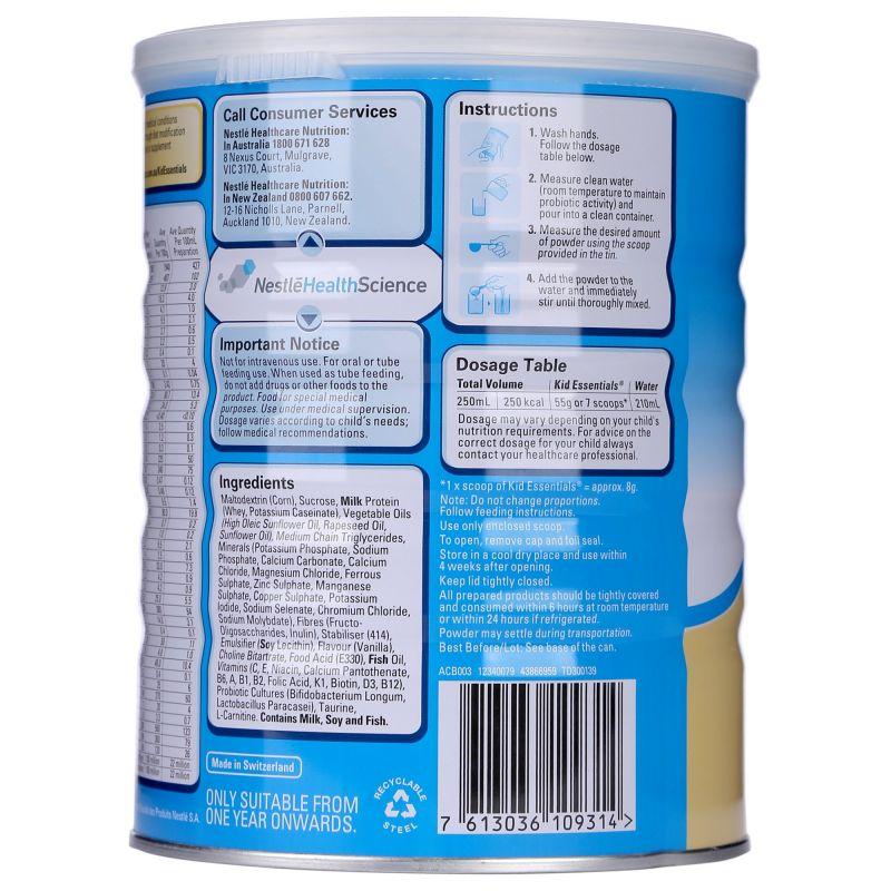 Sữa Kid Essentials Nestle Health Sciencience (Cho Bé Biếng Ăn Suy Dinh Dưỡng) 1-10 tuổi 800g