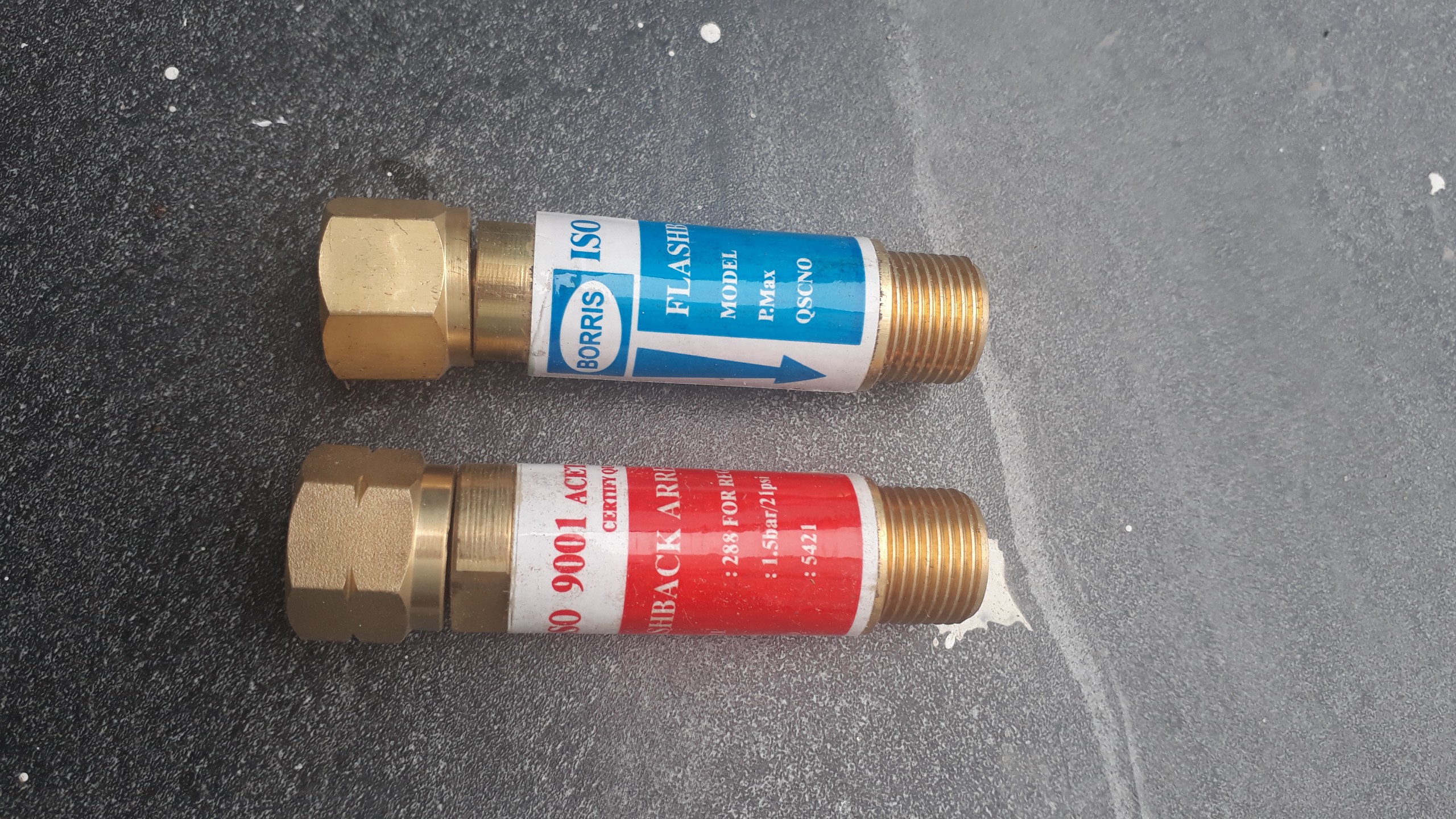 Combo  2 van chống cháy ngược( oxi + nito) (Lắp vào đồng hồ)