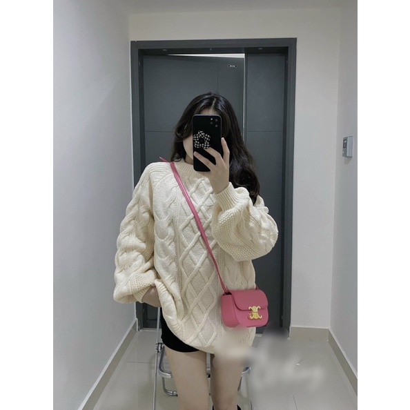Áo len nữ vặn thừng Qc...