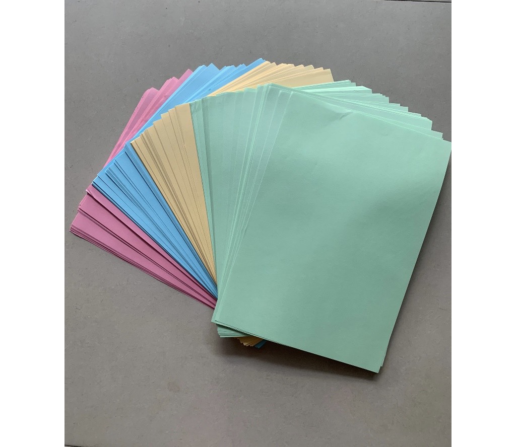 Giấy màu A4 - Xấp 100 tờ
