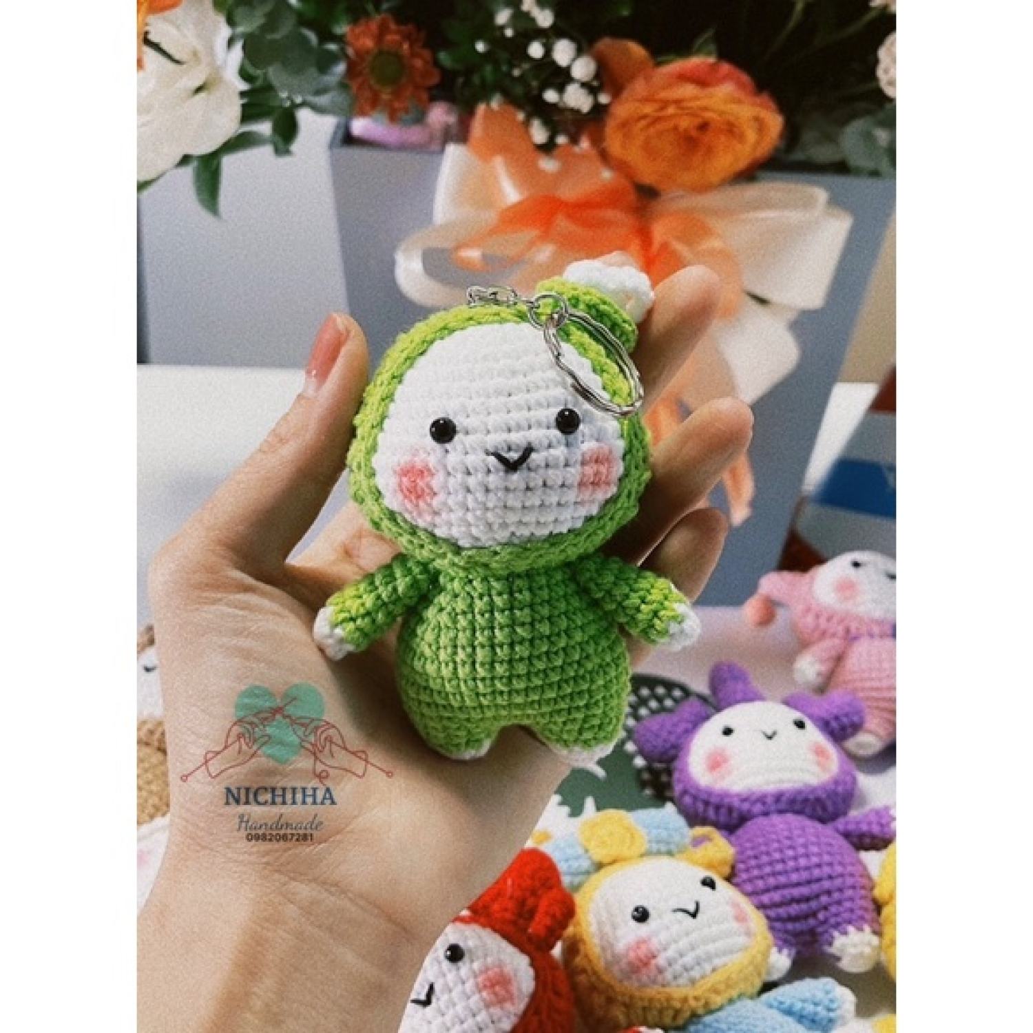 Móc khoá len 12 cung hoàng đạo handmade (có sẵn)