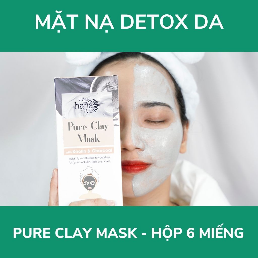 [1 Gói 12g] Mặt Nạ Đất Sét, Mặt Nạ Detox, Thải Độc Da RIORI Pure Clay Mask