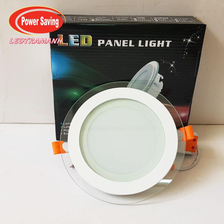 Đèn led âm trần viền kính 12W 3 màu