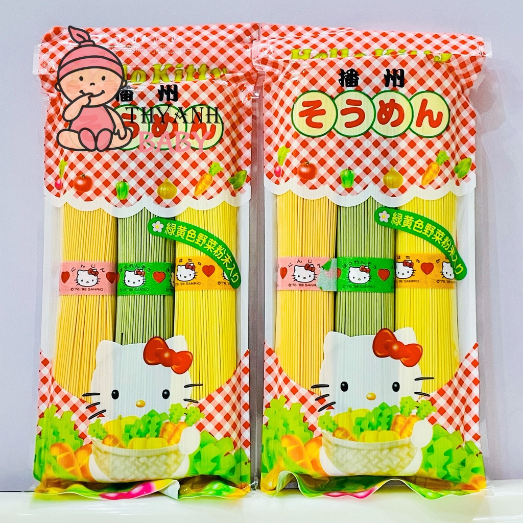 Mì Somen Rau Củ Hello Kitty 300g Nhật Bản