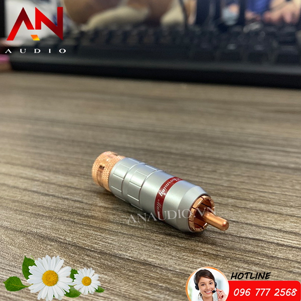 Jack av/rca đài loan đồng đỏ siêu xịn xò- giá 1 chiếc