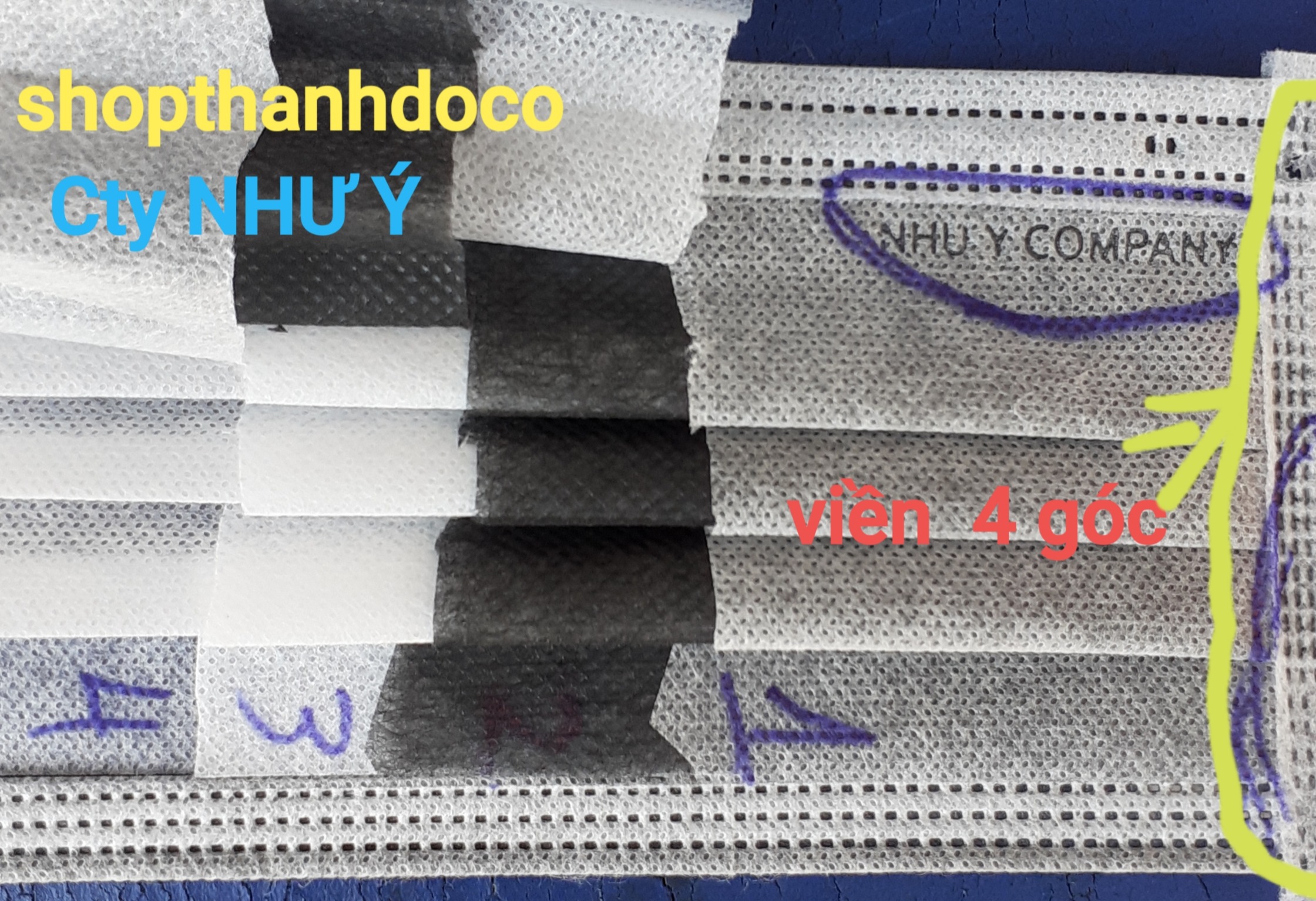[HCM]KHẨU TRANG Y TẾ NHƯ Ý 4 LỚP ( CABON 5 HỘP 250 CÁI MÀU XÁM )