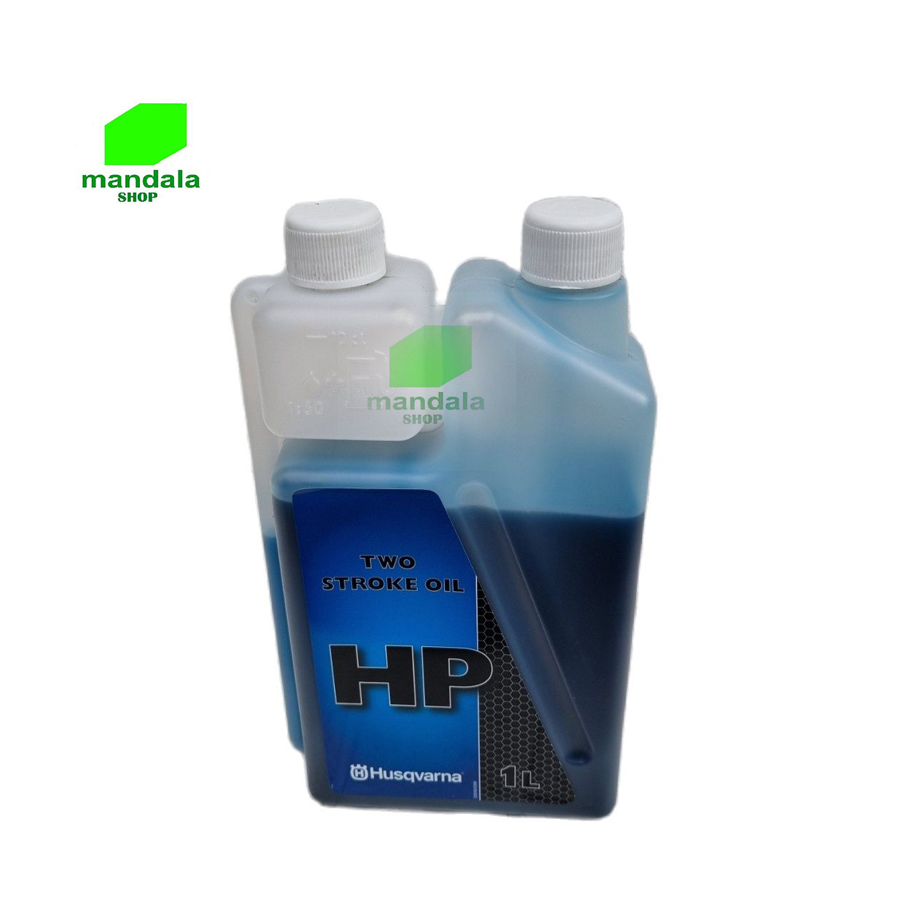 Dầu nhớt 2 thì Thụy Điển HUSQVARNA HP Dung tích 1 lít dùng pha với xăng cho máy cưa máy cắt cỏ động cơ 2 thì