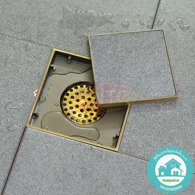 [HCM]Phễu Thoát Sàn Chống Mùi Square Shaped CA632-AB