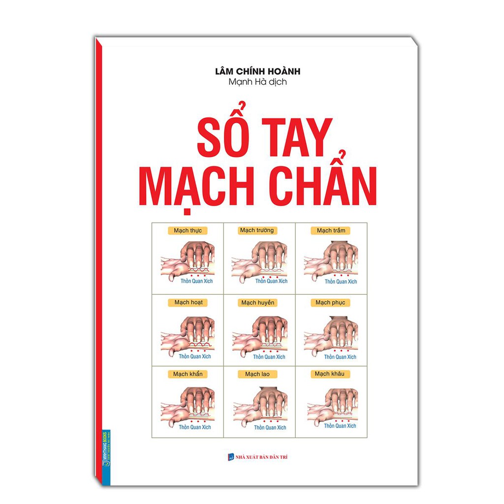 Sách bắt mạch - Sổ Tay Mạch Chuẩn (bìa mềm- sách màu) - Mhbooks