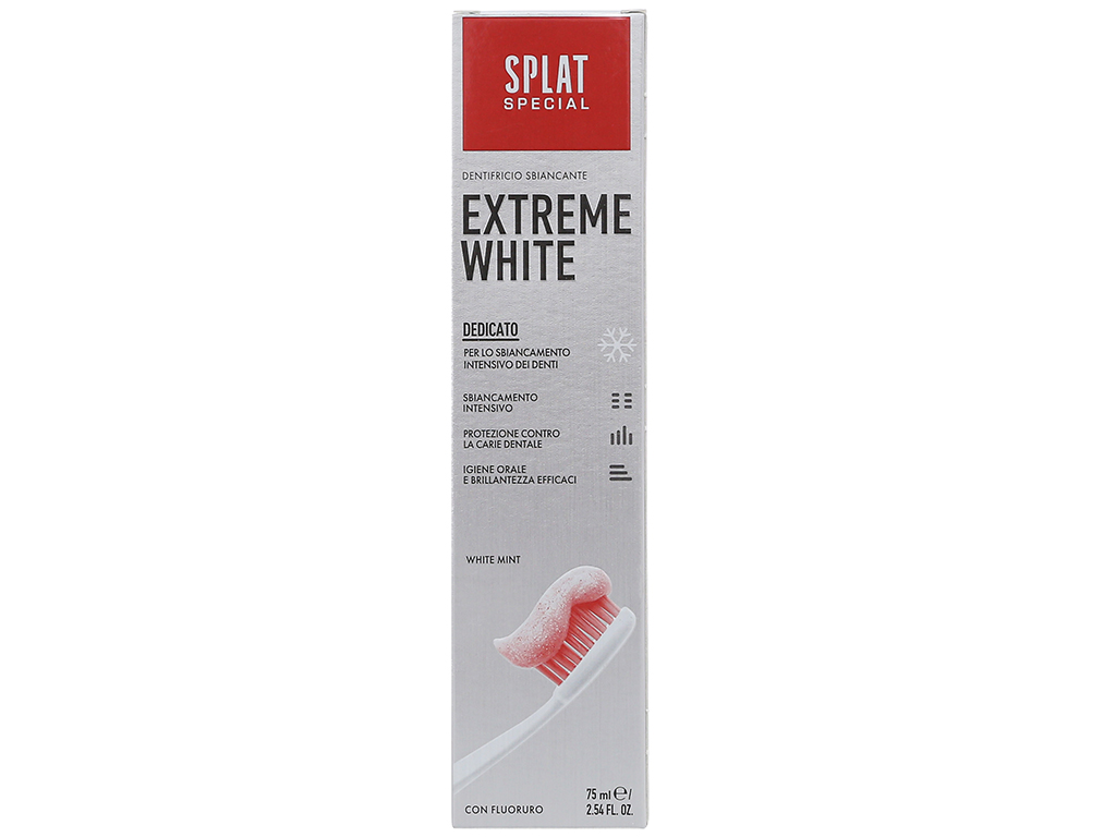 Kem Đánh Răng thảo mộc SPLAT special  EXTREME WHITE Siêu Trắng  75ml