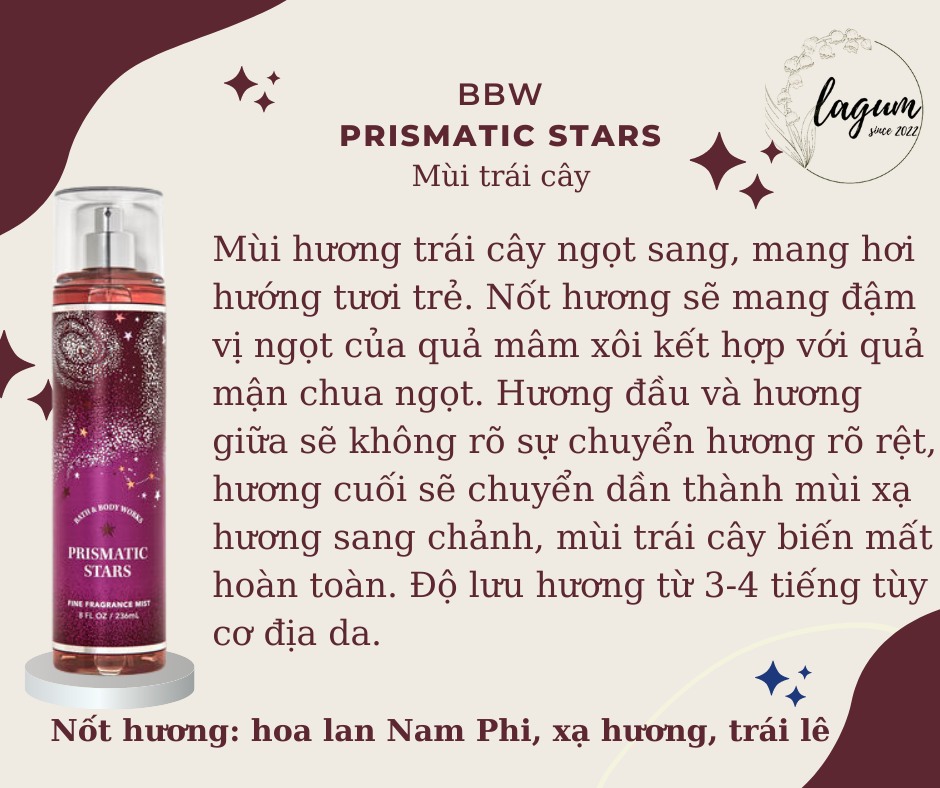 [Đủ mùi] Xịt thơm bodymist cơ thể BathandBodyworks 236ml