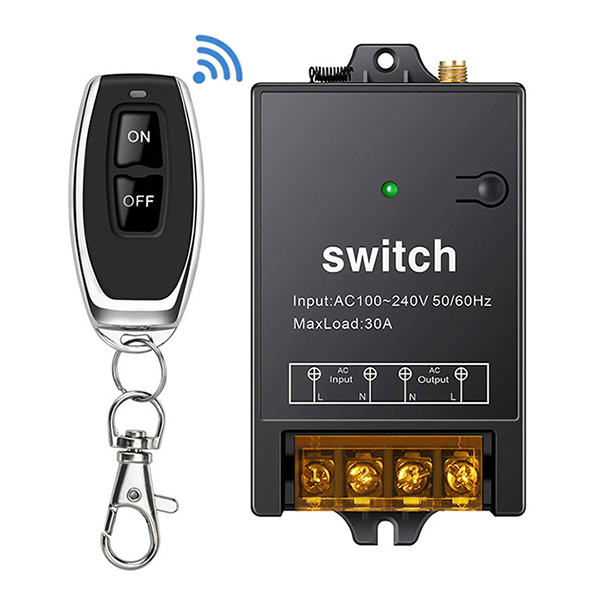 Công tắc điều khiển từ xa 100m/30A /220V công tắc wifi, công tắc bật tắt máy bơm nước công suất lớn