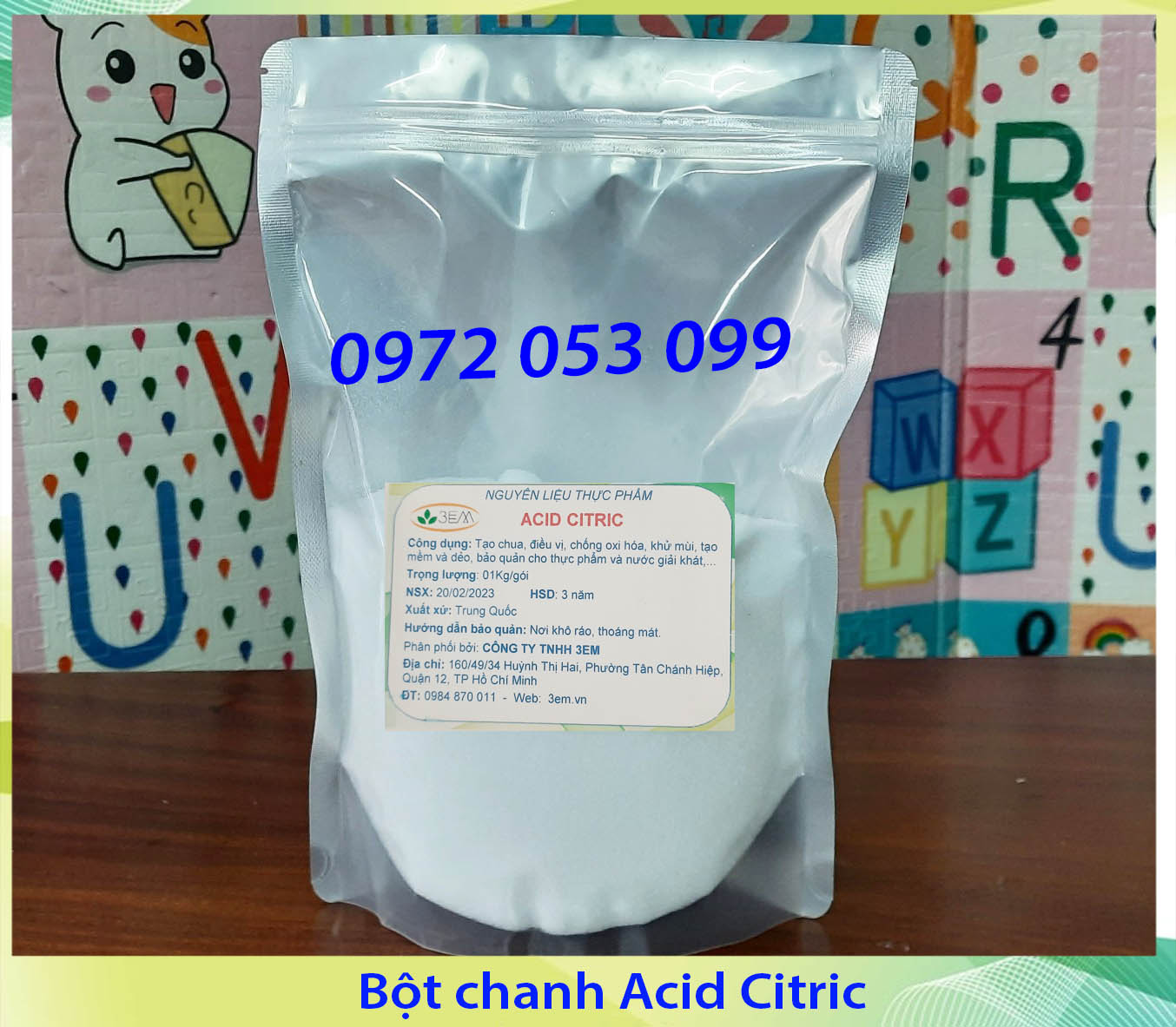 1Kg Bột chanh Acid Citric